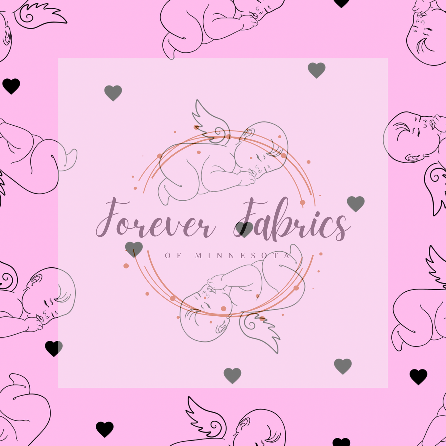 Baby Girl Angel . . . . . . . . (BH/ 23). | Preorder | Fabric By The Yard