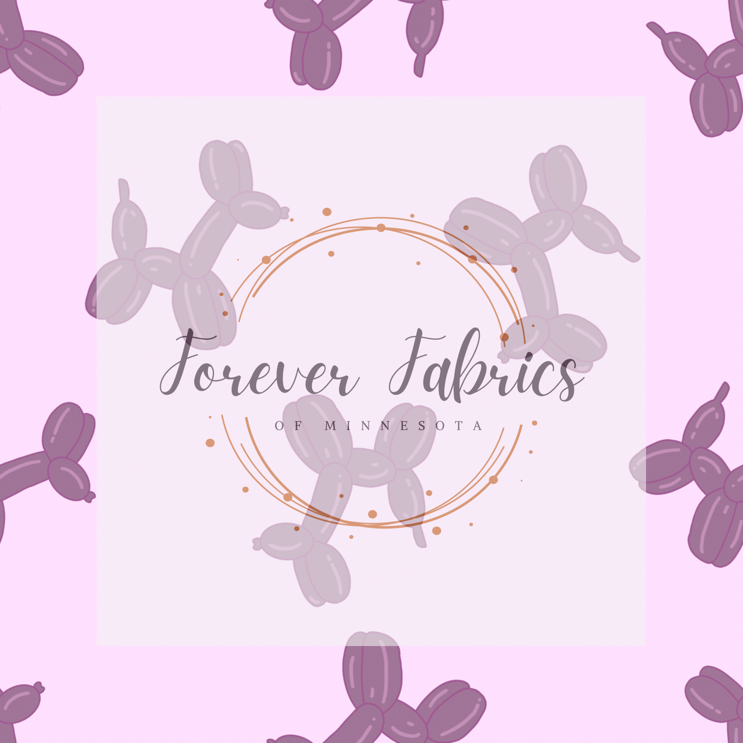 Balloon Animals Pink . . . (BH/ 23). | Preorder | Fabric By The Yard