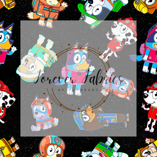 Paw Blue Dog . . . . (BH/ 24)| Preorder | Fabric By The Yard