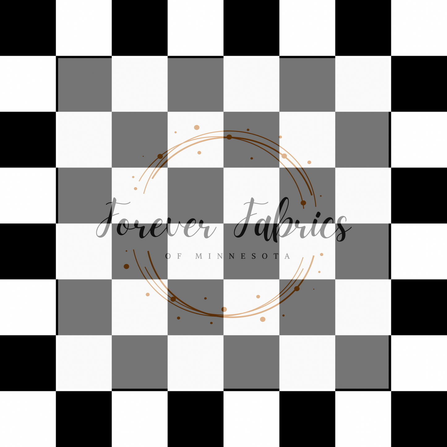 Black & White Checkered . . . . (BH/ 24)| Preorder | Fabric By The Yard