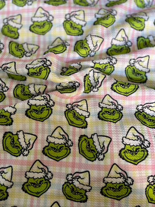 Pink/Green Plaid Grinch | Bullet