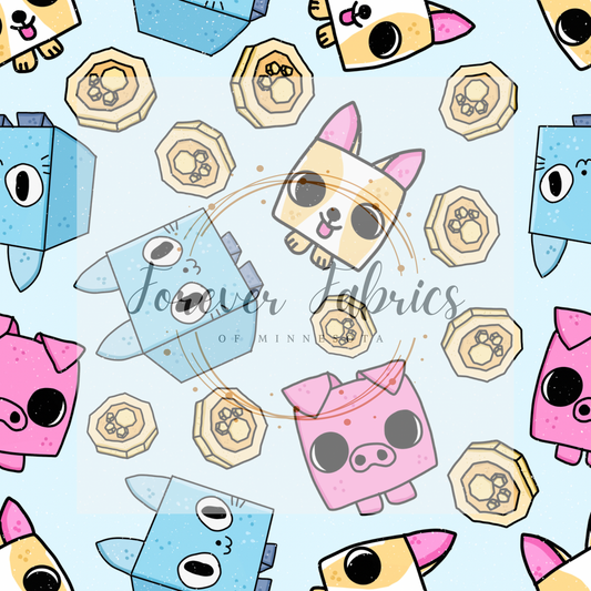 Pet Sim . . . . . . . (BH/ 24)| Preorder | Fabric By The Yard