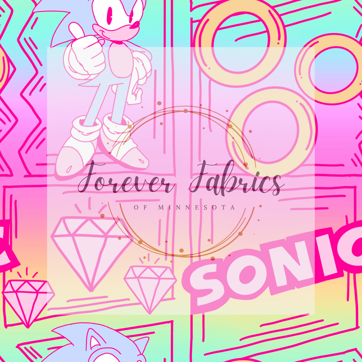 Sonic Comic . . . . (BH/ 23). | Preorder | Fabric By The Yard