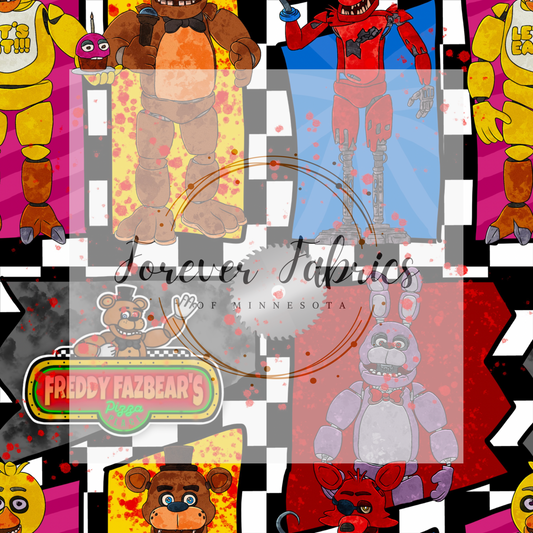 FNAF . . . . . . (BH/ 23). | Preorder | Fabric By The Yard