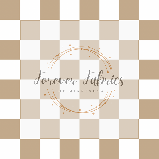 Brown Checks . . (BH/ 24)| Preorder | Fabric By The Yard