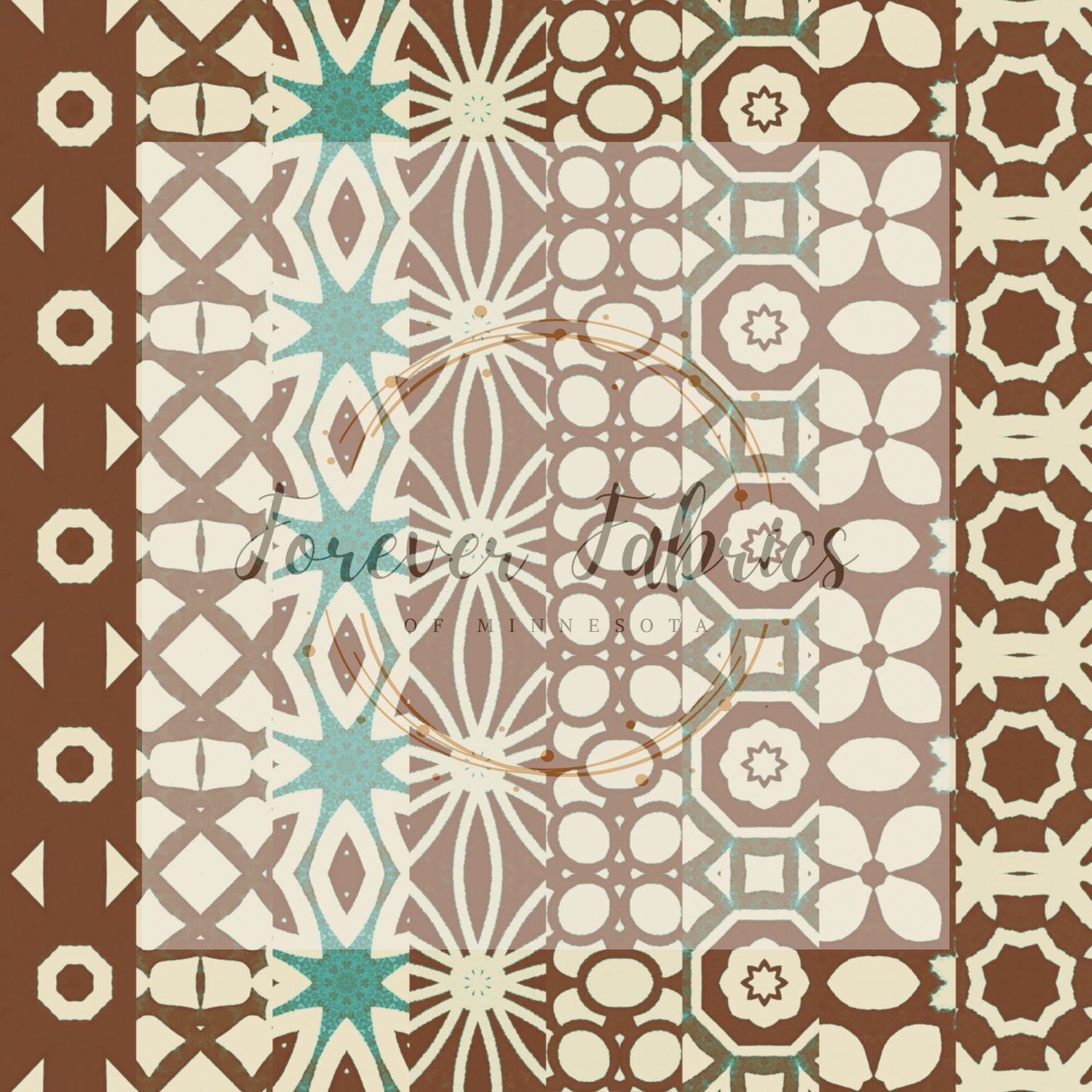 Vertical Vintage Stripes Brown . . . . (BH/ 24)| Preorder | Fabric By The Yard