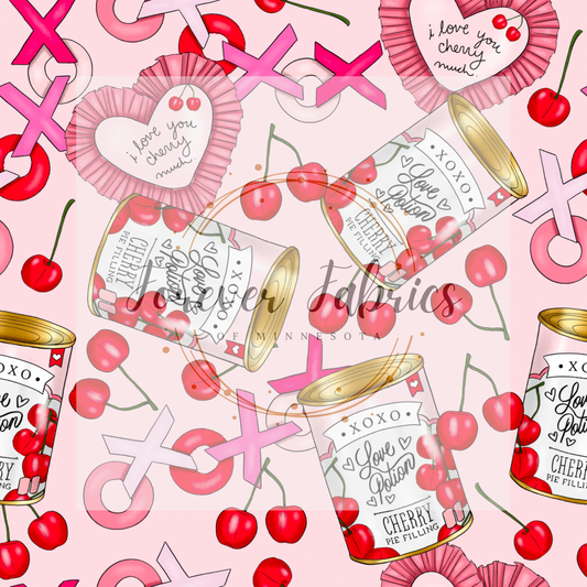Love You Cherry . . . (BH/ 24)| Preorder | Fabric By The Yard