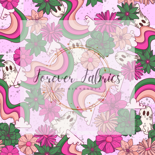 Ghostie Pink . (BH/ 23). | Preorder | Fabric By The Yard