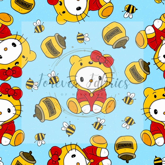 Kitty Bear (BH/ 24)| Preorder | Fabric By The Yard