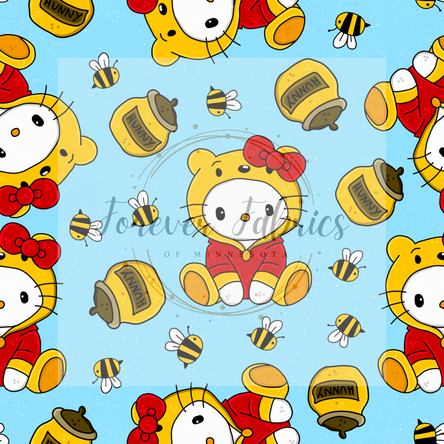 Kitty Bear (BH/ 24)| Preorder | Fabric By The Yard