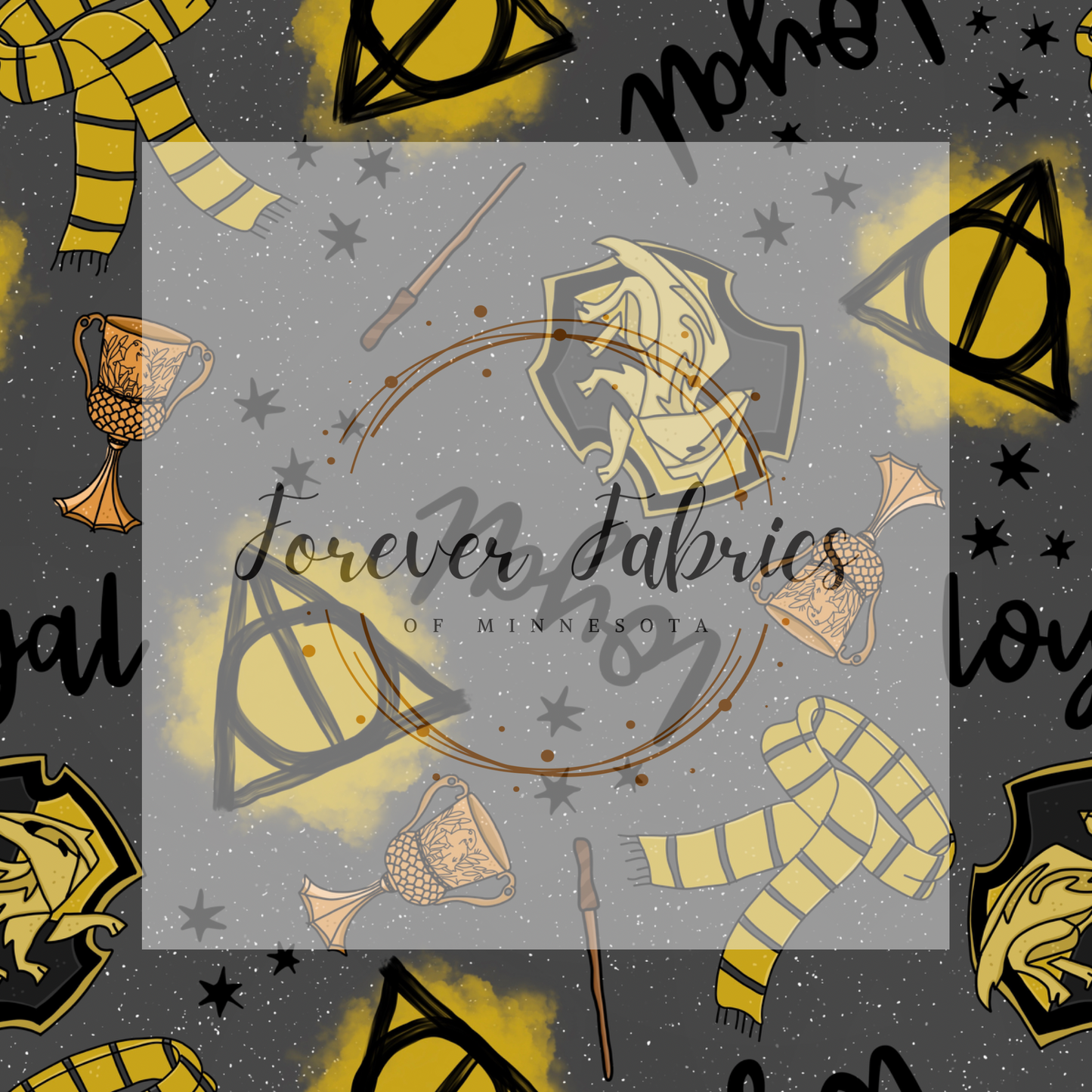 Huffle Gray . . . . (BH/ 24)| Preorder | Fabric By The Yard