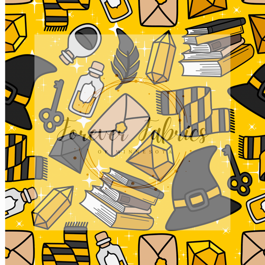 Huffle Yellow . . (BH/ 22) | Preorder | Fabric By The Yard