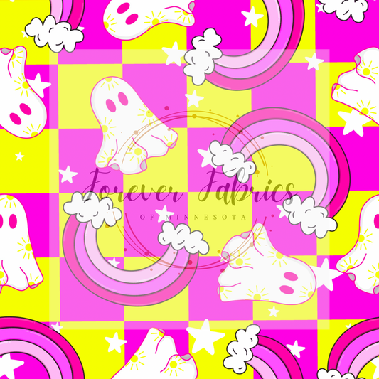 Swim Safe Ghost . (BH/ 23) | Preorder | Fabric By The Yard