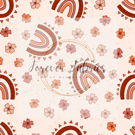 Boho rainbows . . . (BH/ 22) | Preorder | Fabric By The Yard