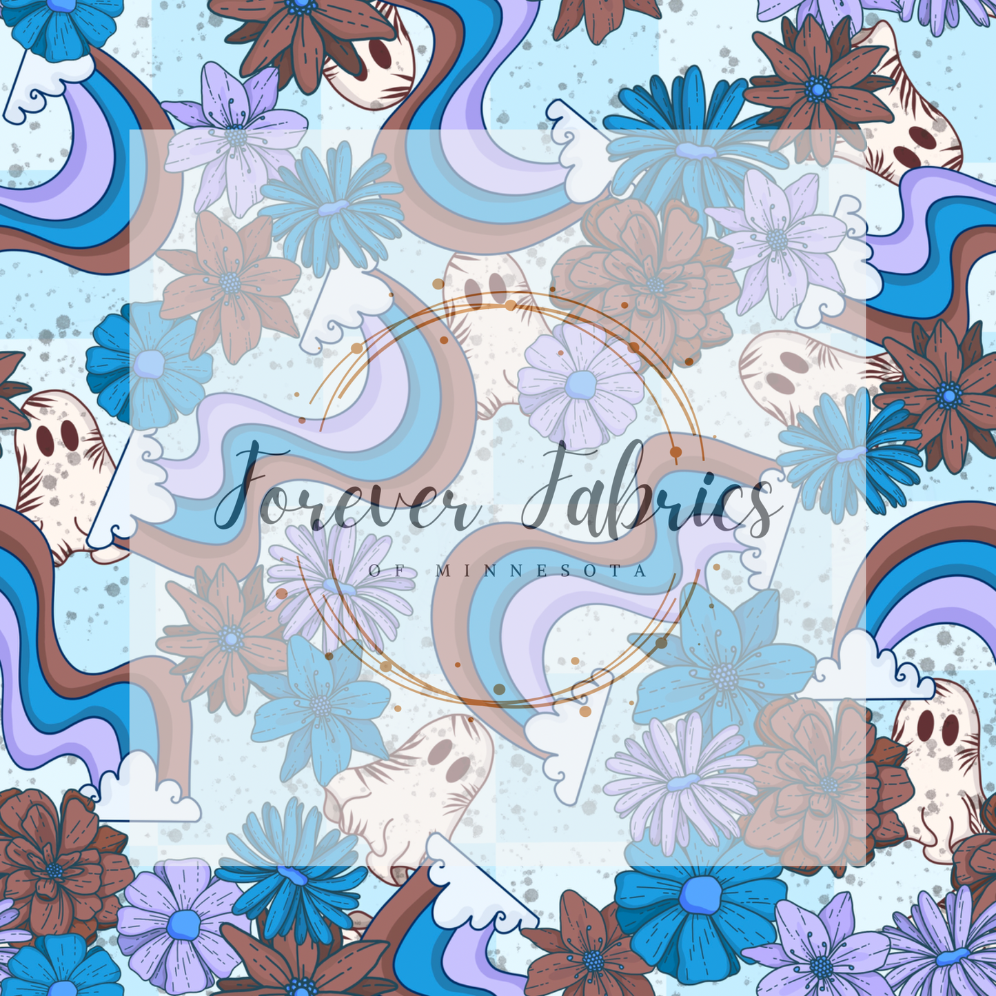 Ghostie Brown . (BH/ 23). | Preorder | Fabric By The Yard
