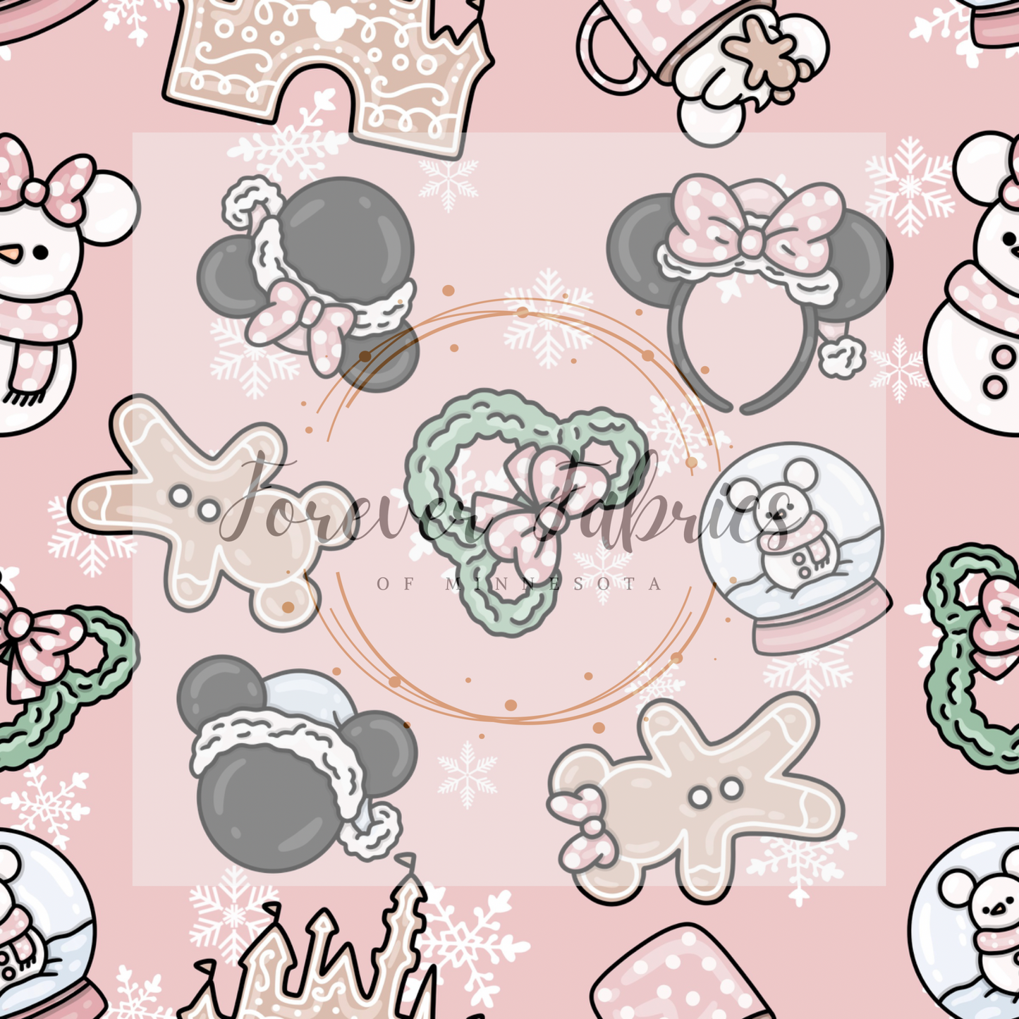 Mousey Christmas . . (BH/ 23). | Preorder | Fabric By The Yard