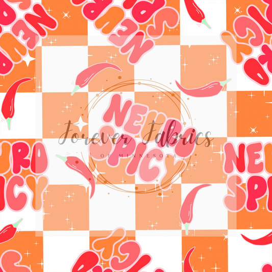 Neuro Spicy Orange . . (BH/ 23) | Preorder | Fabric By The Yard