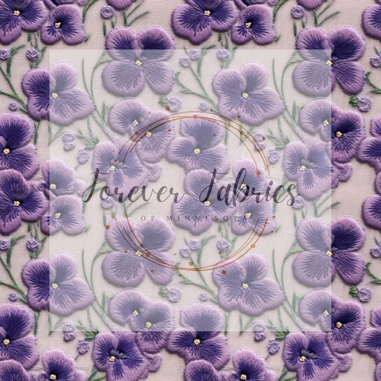 Feb Birth Flowers . . (BH/ 23). | Preorder | Fabric By The Yard