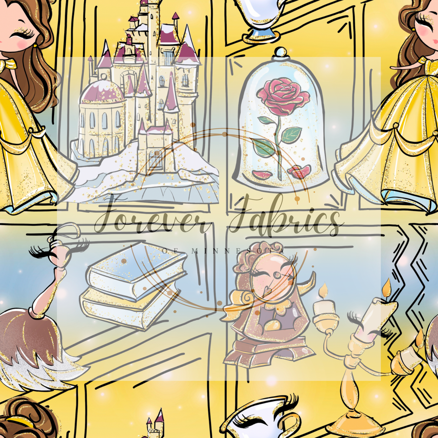 Belle Ombre Comic . . . . (BH/ 24)| Preorder | Fabric By The Yard