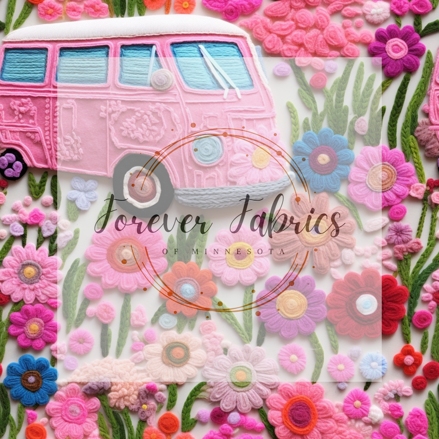 3D van Floral | Preorder| By The Yard