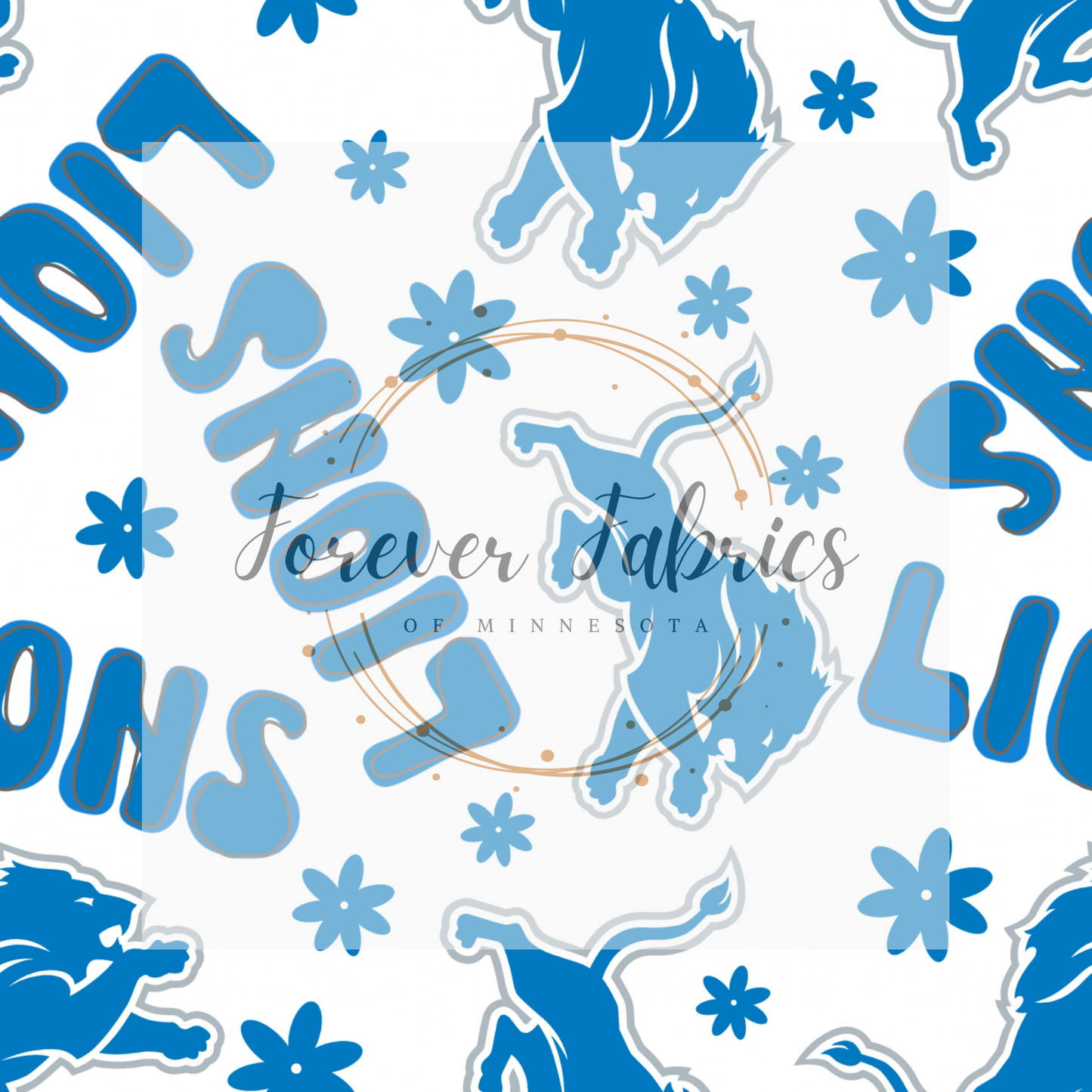 Lions Bubble . . . (BH/ 24)| Preorder | Fabric By The Yard