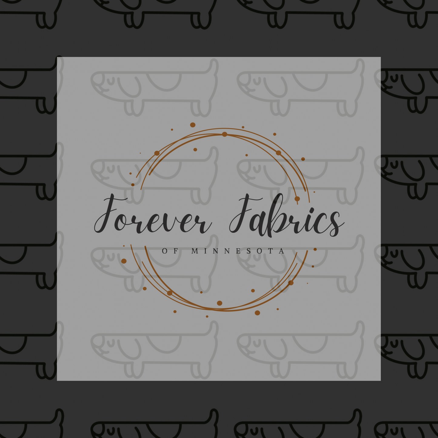 Black Long Dog . (BH/ 23). | Preorder | Fabric By The Yard