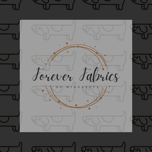 Black Long Dog . (BH/ 23). | Preorder | Fabric By The Yard