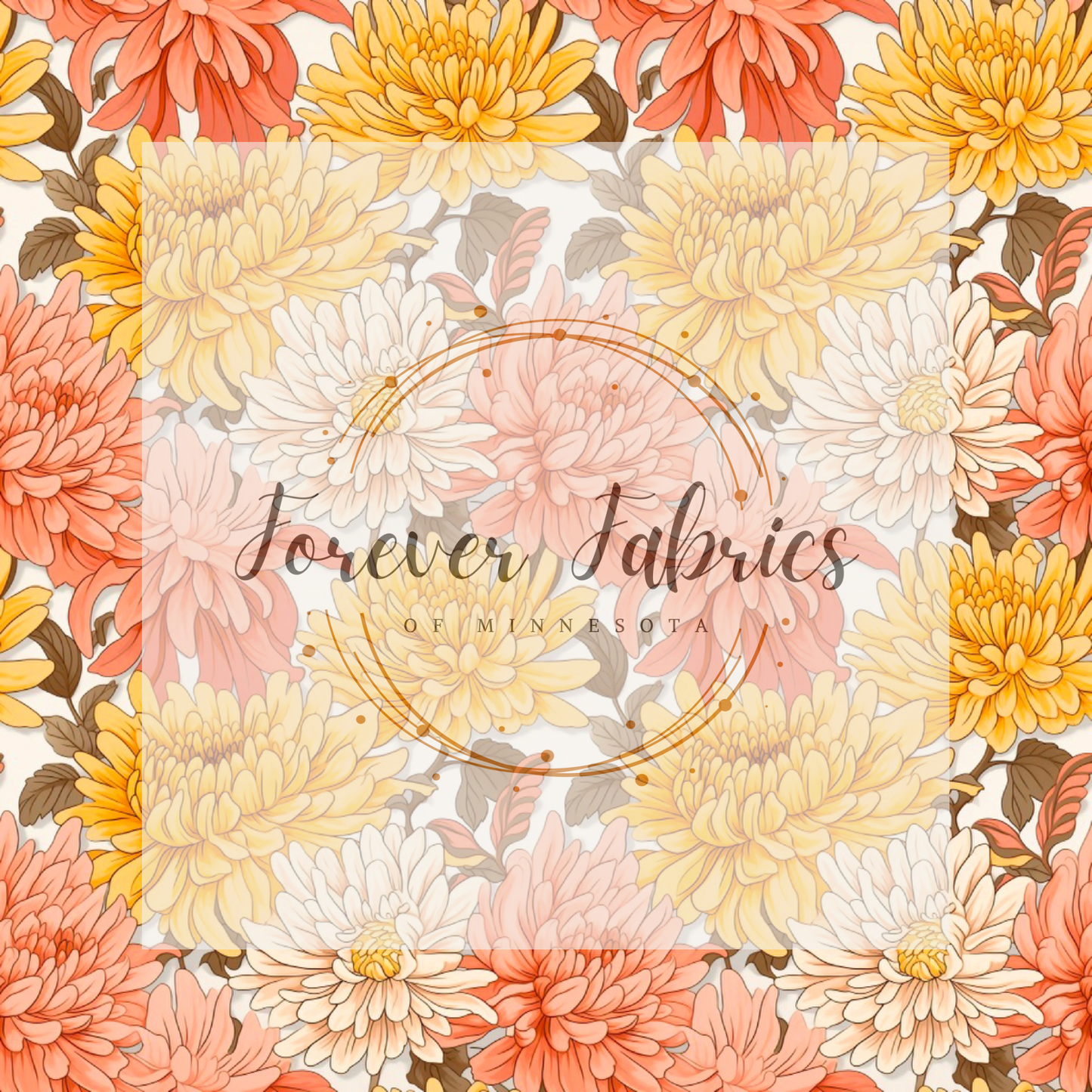 Pink Yellow Flora . (BH/ 23). | Preorder | Fabric By The Yard