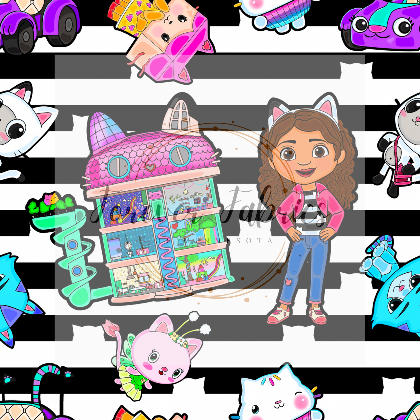 Doll House Gang Striped (BH 4/24)| Preorder | Fabric By The Yard