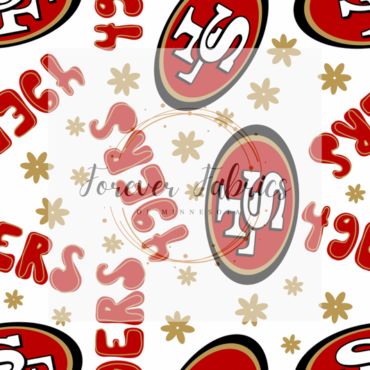 49’ers Bubble . . . . (BH/ 24)| Preorder | Fabric By The Yard