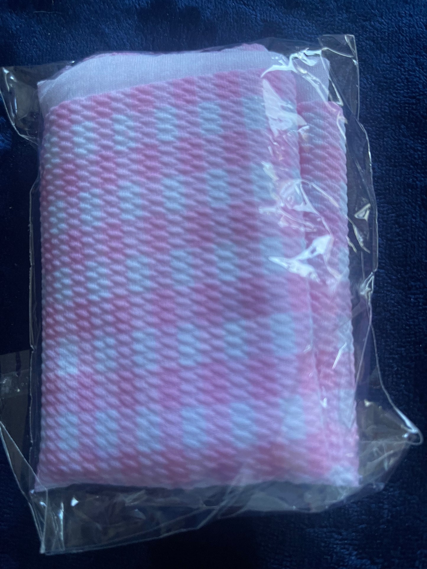 3 1/2” pink Gingham Strip | Bullet