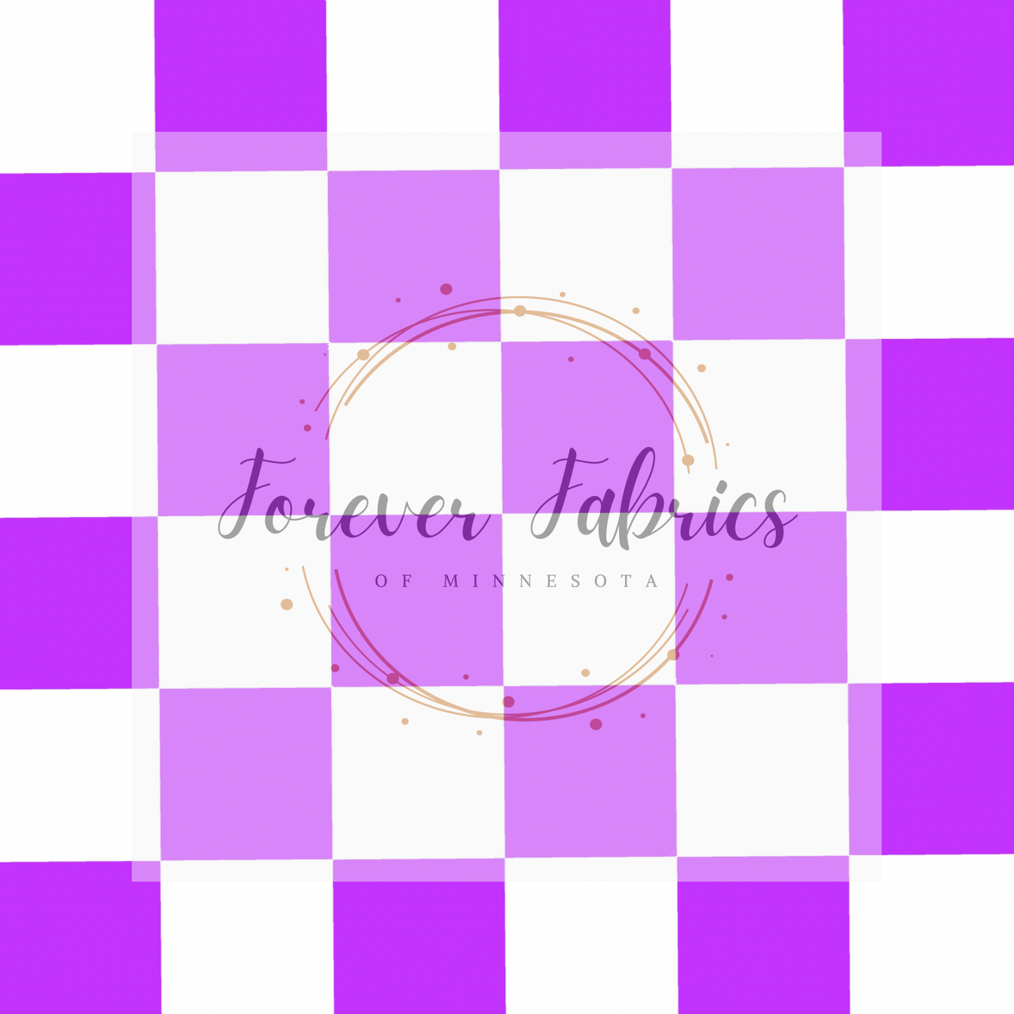 Purple Checks. (BH/ 23). | Preorder | Fabric By The Yard