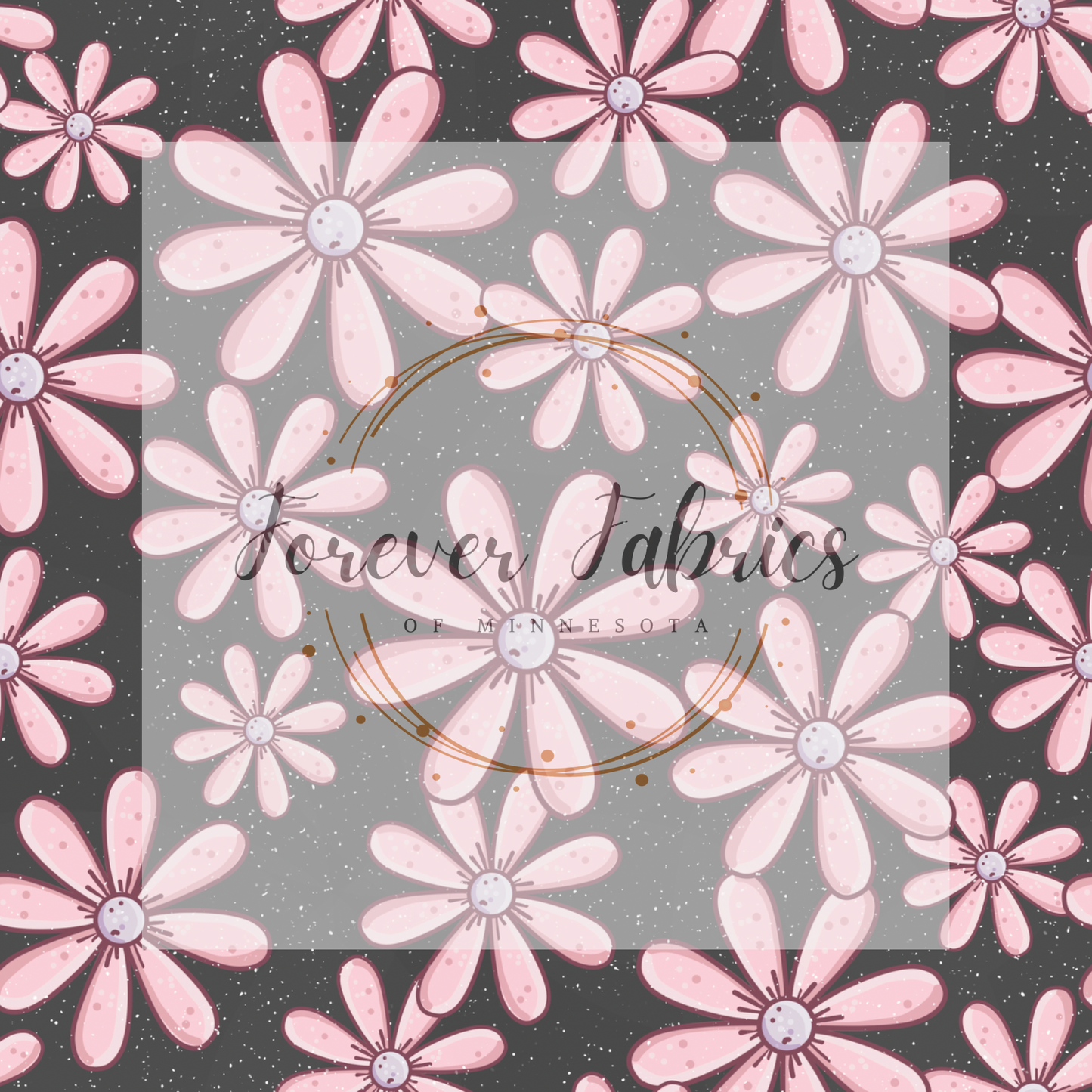 Pink Flowers . . . . . . . (BH/ 24)| Preorder | Fabric By The Yard