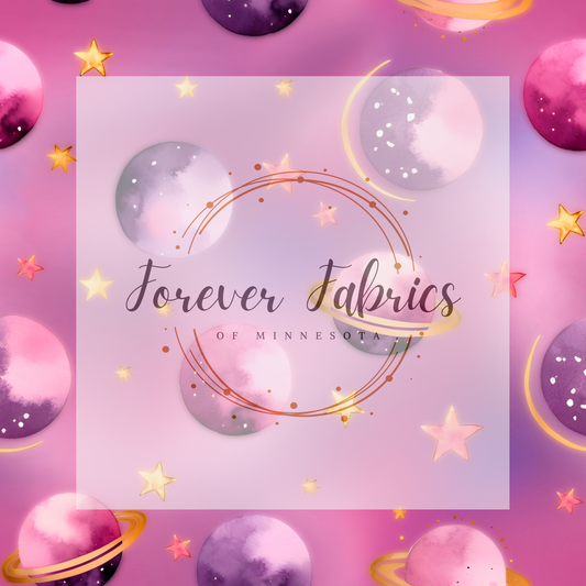 Pink 3D Space. . (BH/ 23). | Preorder | Fabric By The Yard