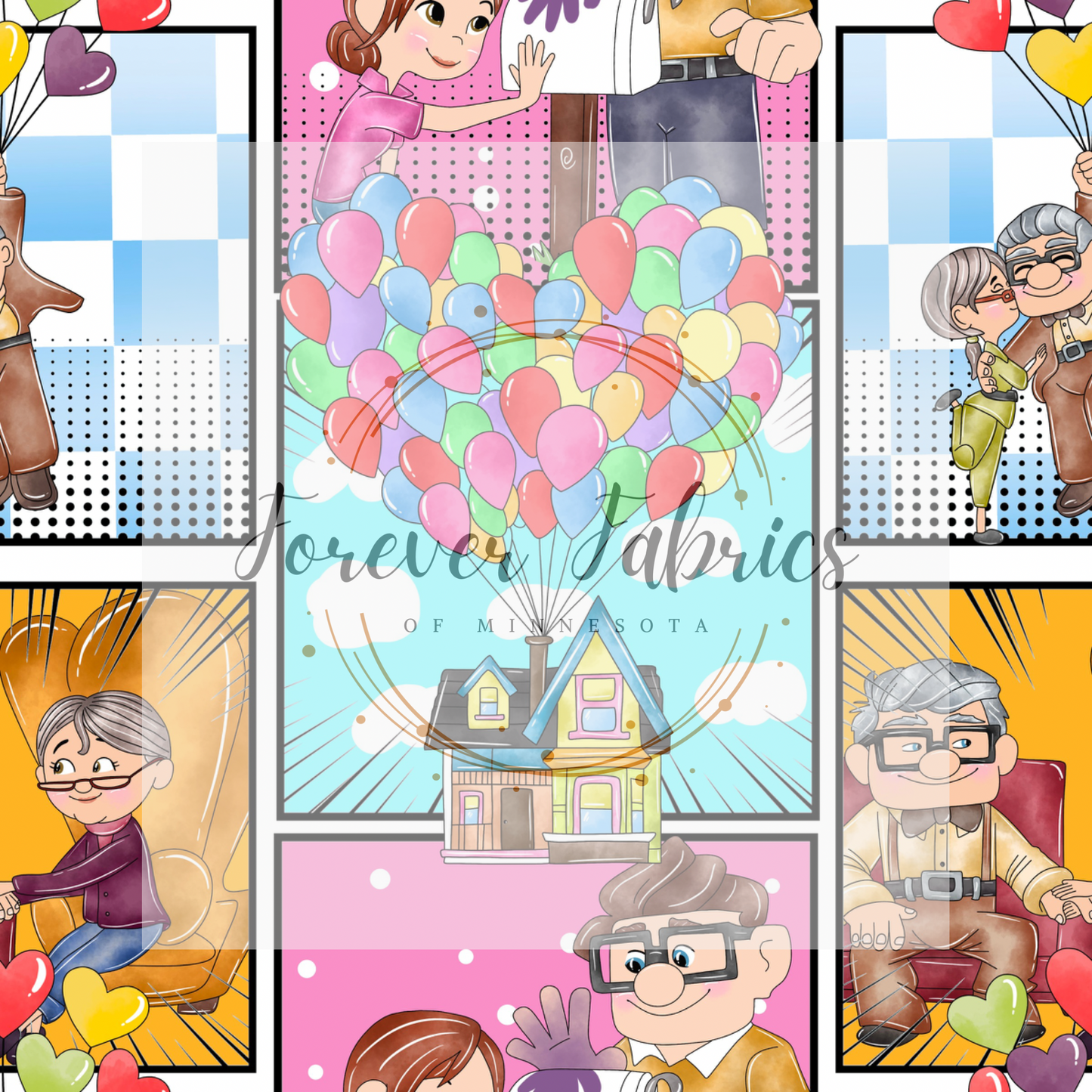 Up Love Story . . . . . . . (BH/ 23). | Preorder | Fabric By The Yard