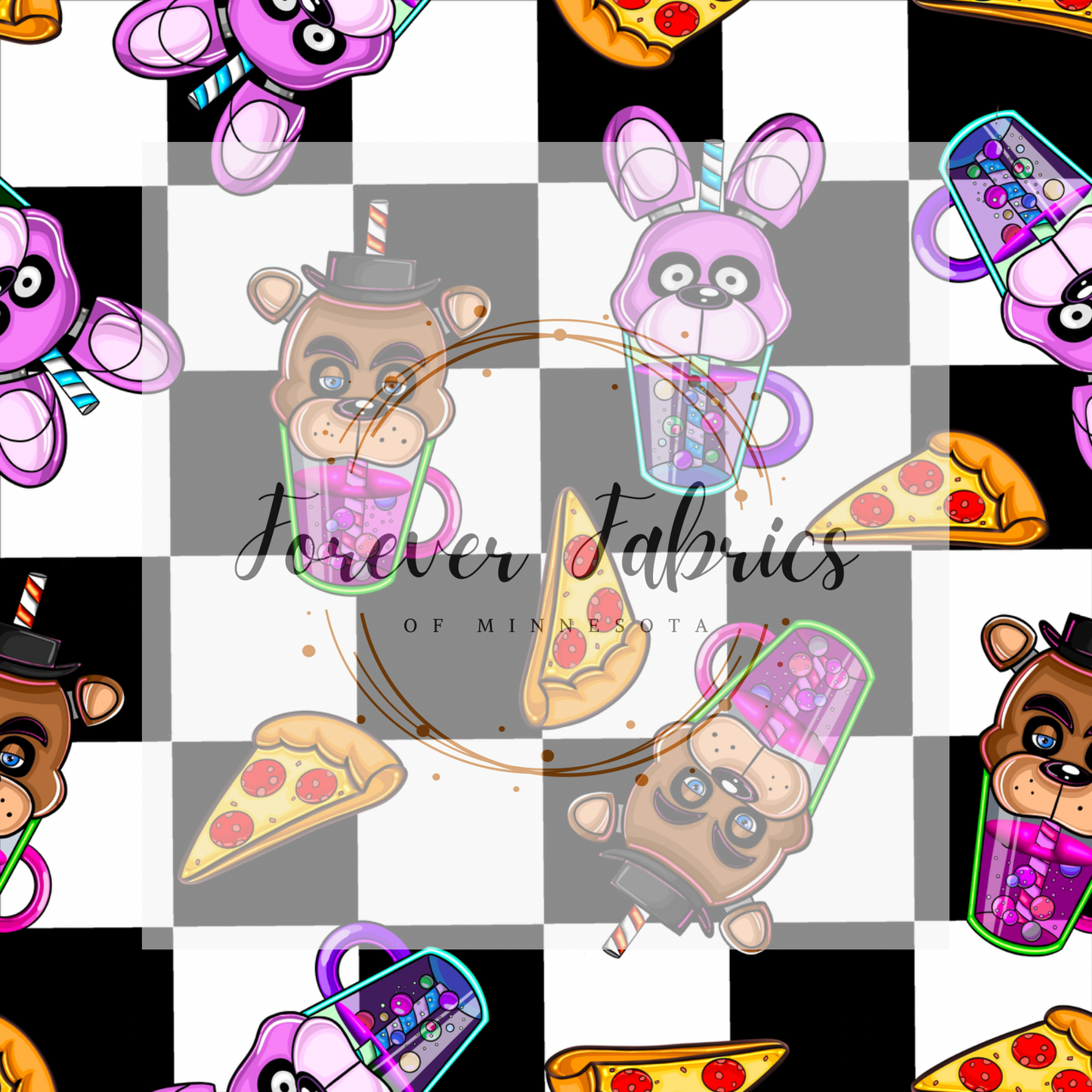Fnaf . (BH/ 23). | Preorder | Fabric By The Yard