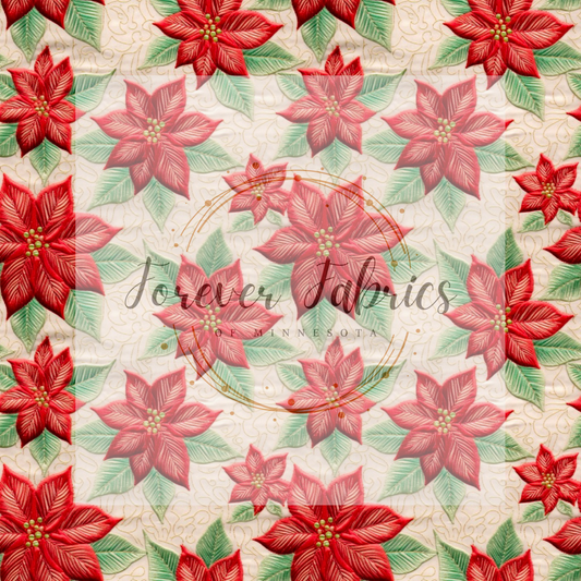Dec Birth Flowers . . (BH/ 23). | Preorder | Fabric By The Yard