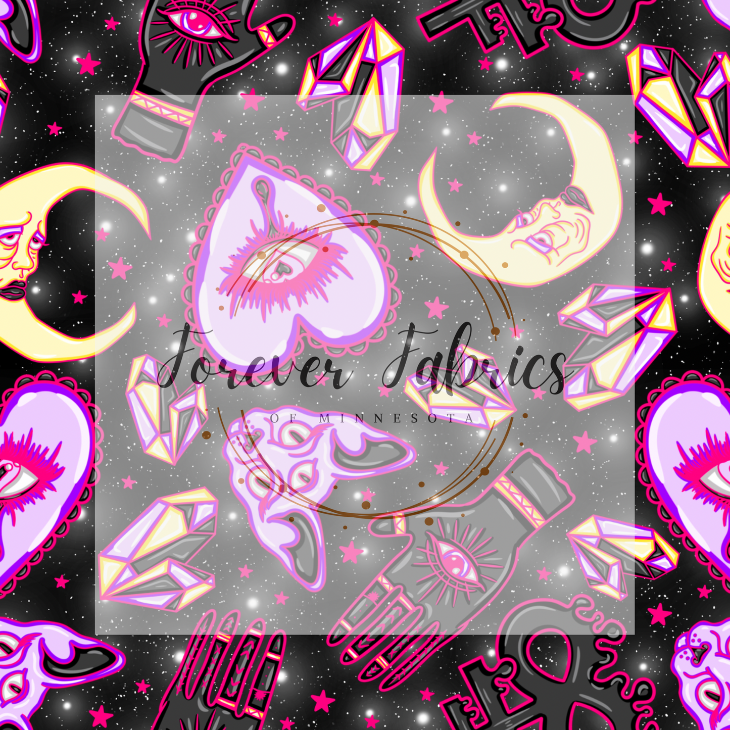 Witchy Black . . . . (BH/ 24)| Preorder | Fabric By The Yard