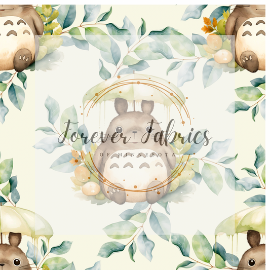Totoro . . . . (BH/ 23). | Preorder | Fabric By The Yard