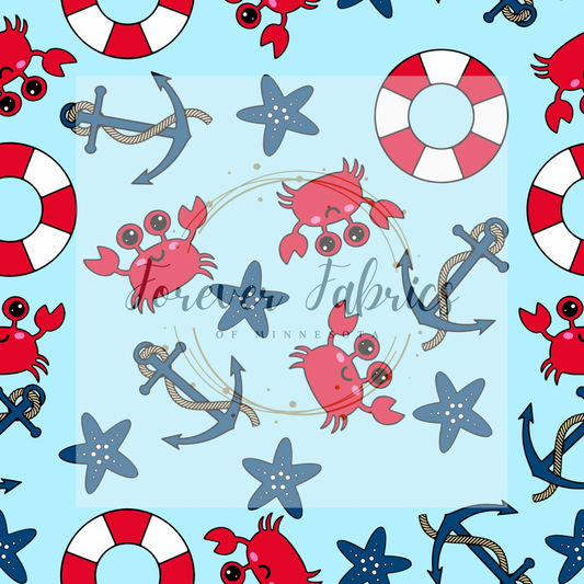 Crab . (BH/ 23) | Preorder | Fabric By The Yard