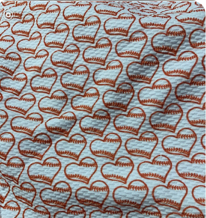 Baseball Heart Laces | Bullet