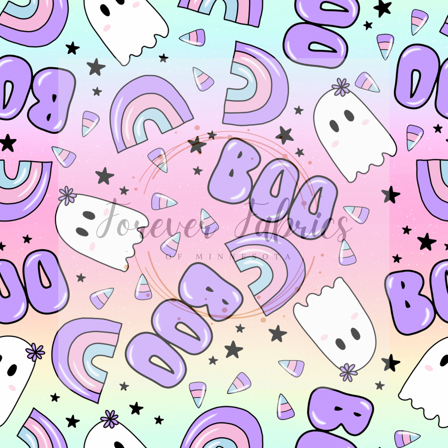 Boo Purple Ombre. . (BH/ 24)| Preorder | Fabric By The Yard