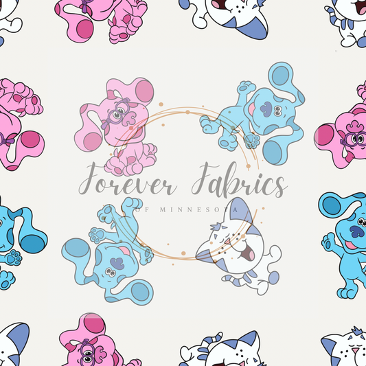 Blues Muted . (BH/ 22) | Preorder | Fabric By The Yard