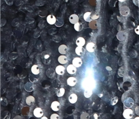 Silver Sequin Velvet | Sequin Velvet