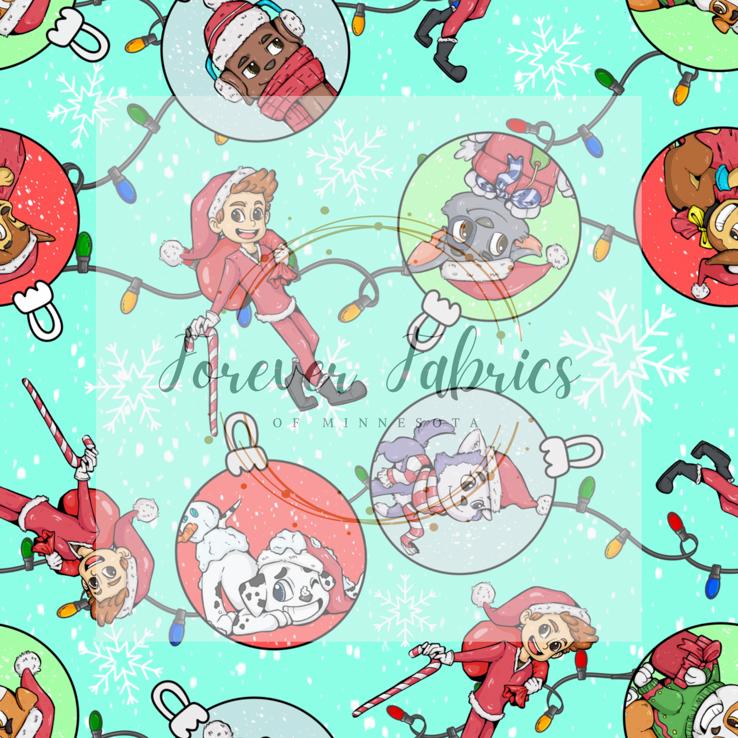 Patrol Christmas Globes | Preorder | By The Yard