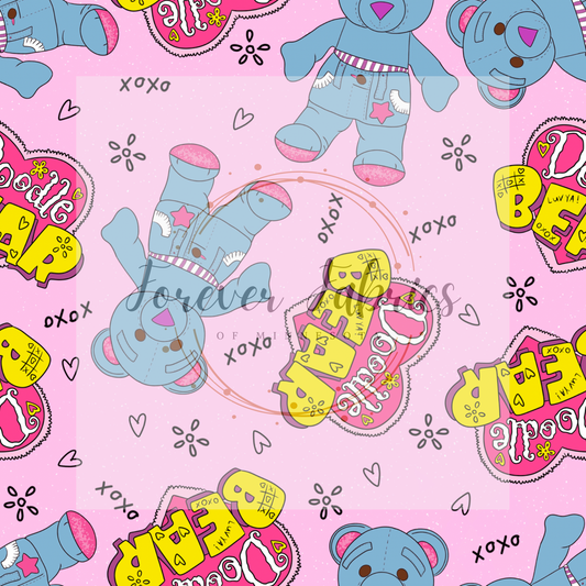 Doodle Bear (BH 4/24)| Preorder | Fabric By The Yard