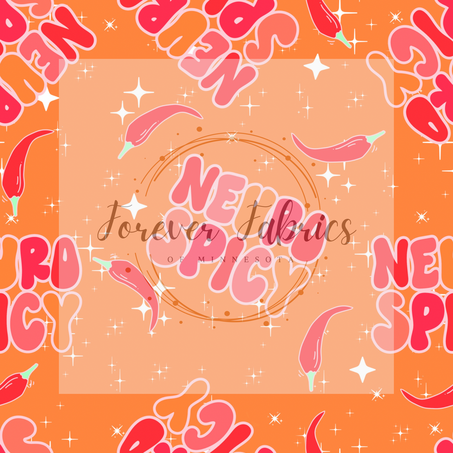Neuro Spicy . . (BH/ 23) | Preorder | Fabric By The Yard