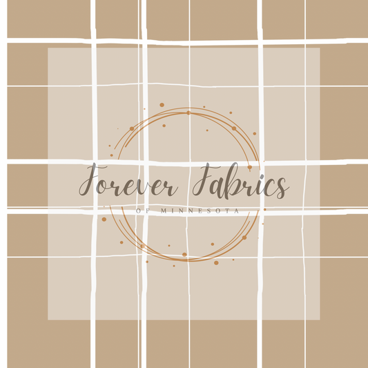 Brown Plaid . . (BH/ 24)| Preorder | Fabric By The Yard