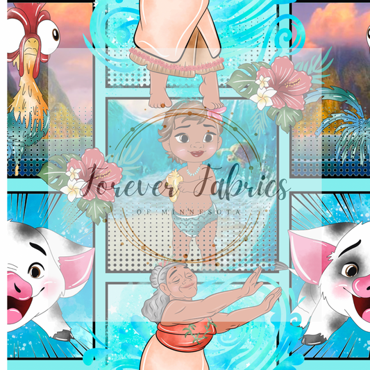 Moana Comic 2 . . . . . . . (BH/ 23). | Preorder | Fabric By The Yard
