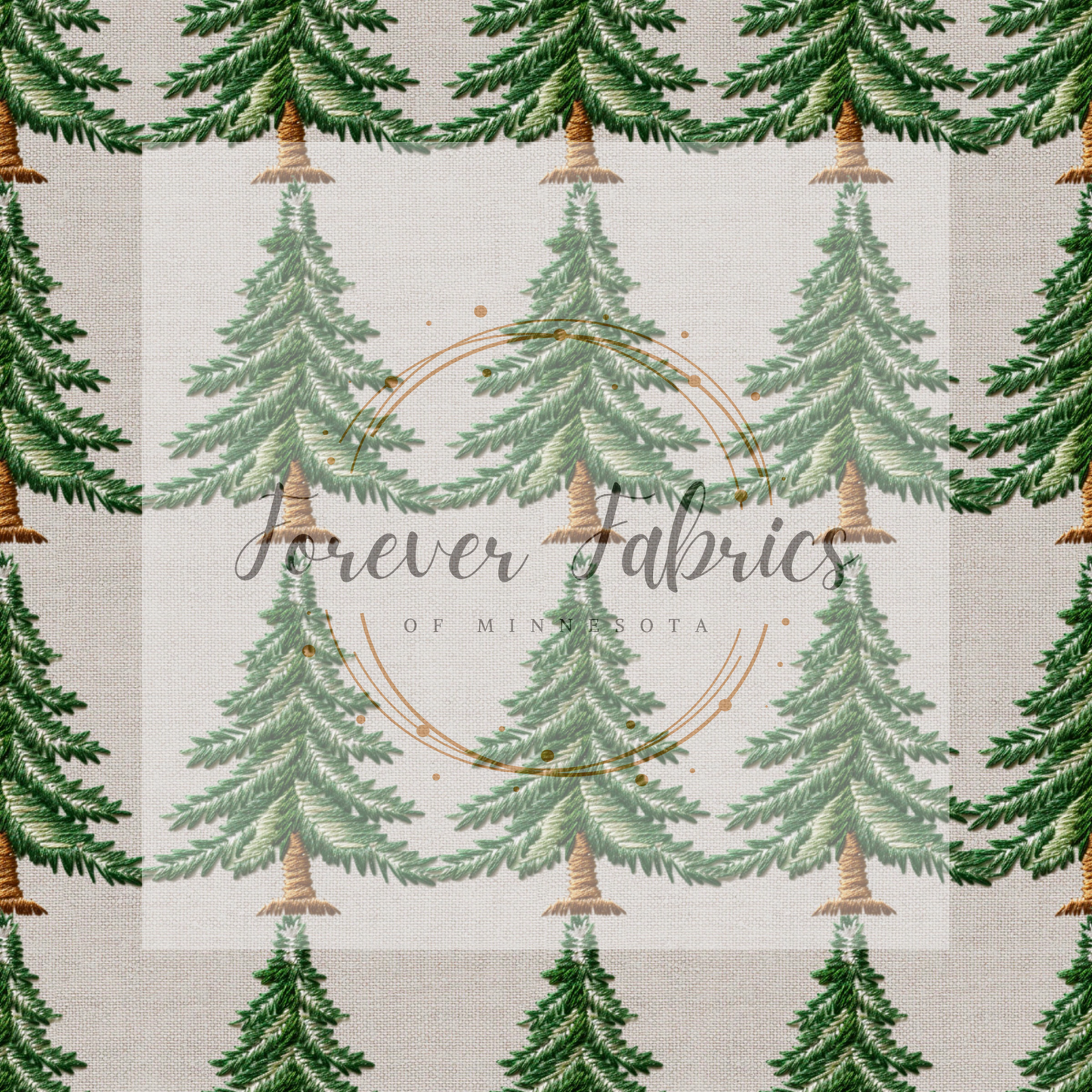Green Christmas Trees . . (BH/ 23). | Preorder | Fabric By The Yard